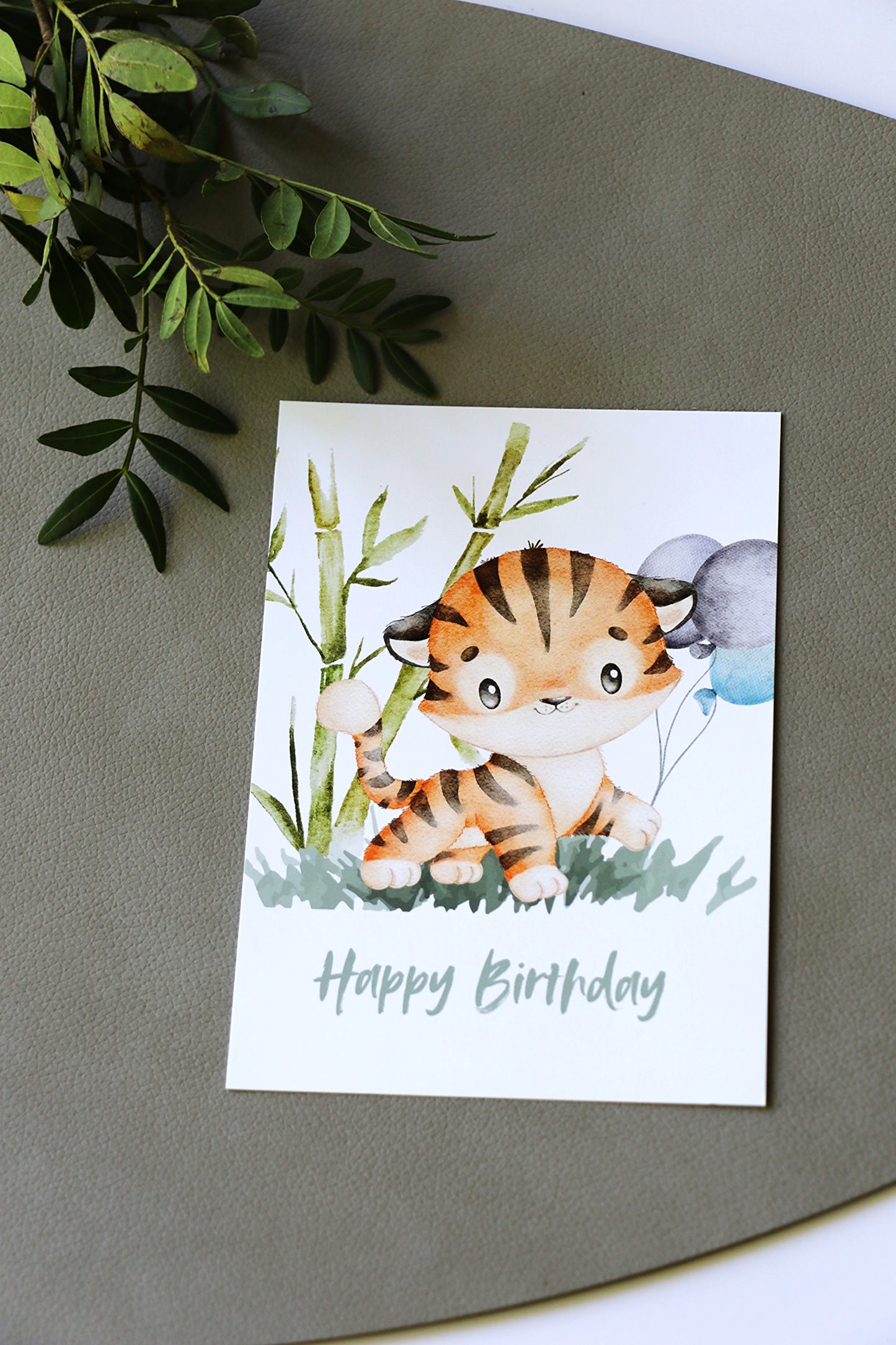 Geburtstagskarte Tiger