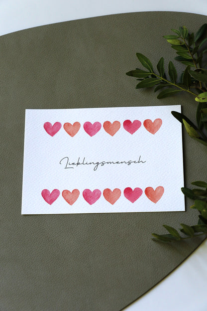 Grußkarte - Lieblingsmensch