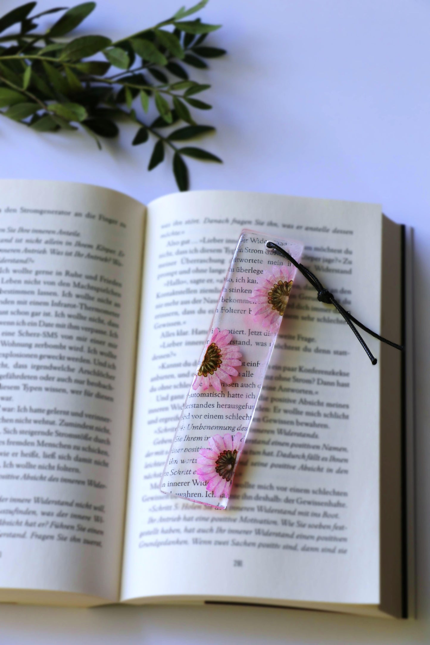 Lesezeichen Epoxid - Blumen