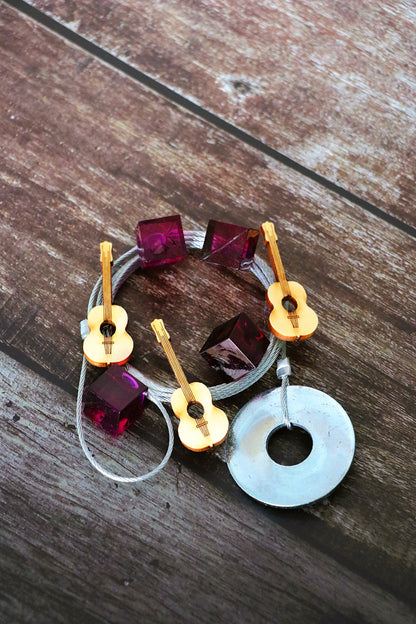 Fotoseilset mit Magneten (vertikal) - Gitarre