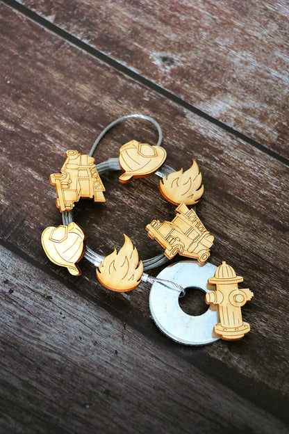 Fotoseilset mit Magneten (vertikal) - Feuerwehr 1