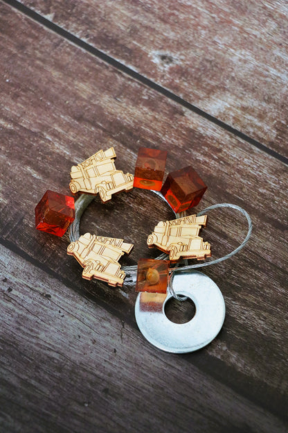 Fotoseilset mit Magneten (vertikal) - Feuerwehr 2