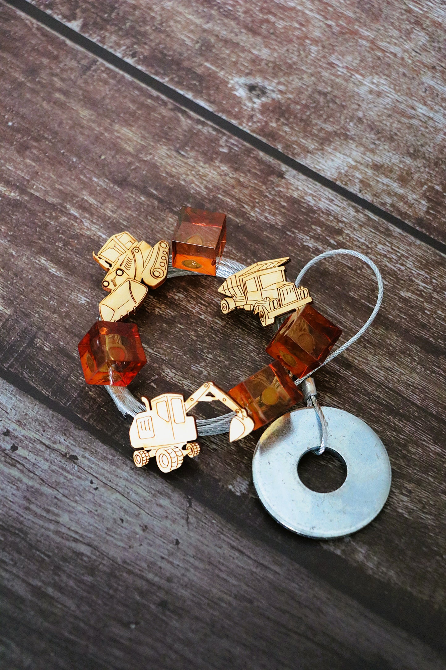 Fotoseilset mit Magneten (vertikal) - Baustelle Fahrzeuge