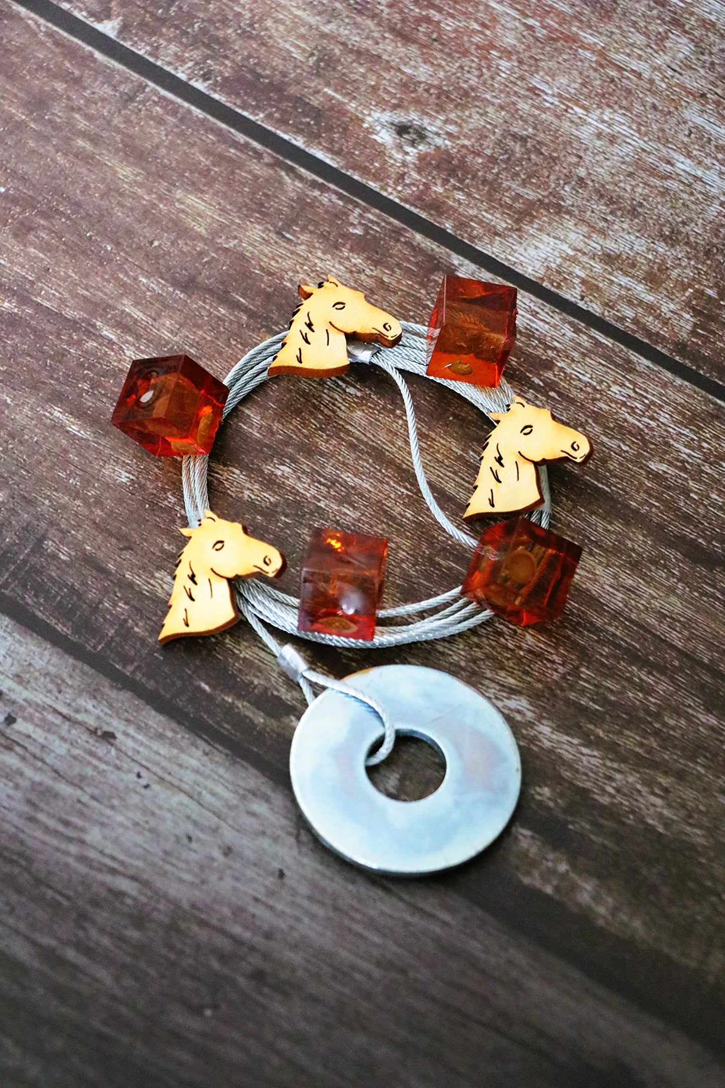 Fotoseilset mit Magneten (vertikal) - Pferde