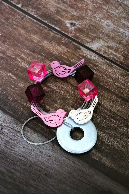 Fotoseilset mit Magneten (vertikal) - Vögel