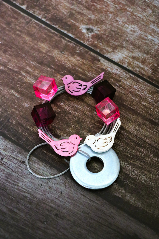 Fotoseilset mit Magneten (vertikal) - Vögel