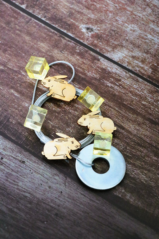 Fotoseilset mit Magneten (vertikal) - Hase