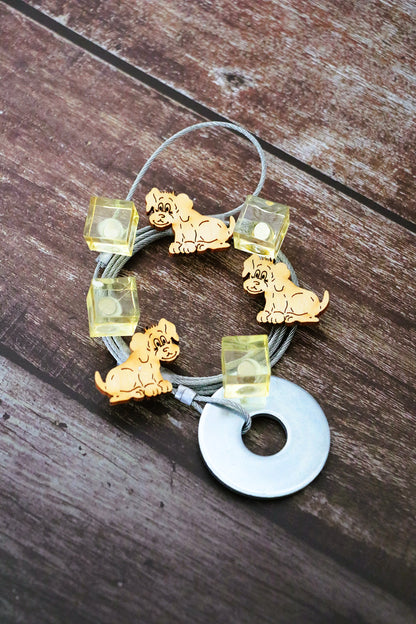 Fotoseilset mit Magneten (vertikal) - Hunde