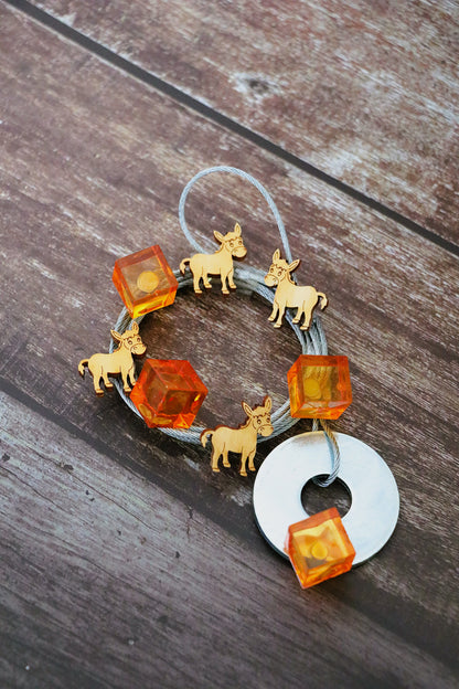 Fotoseilset mit Magneten (vertikal) - Esel