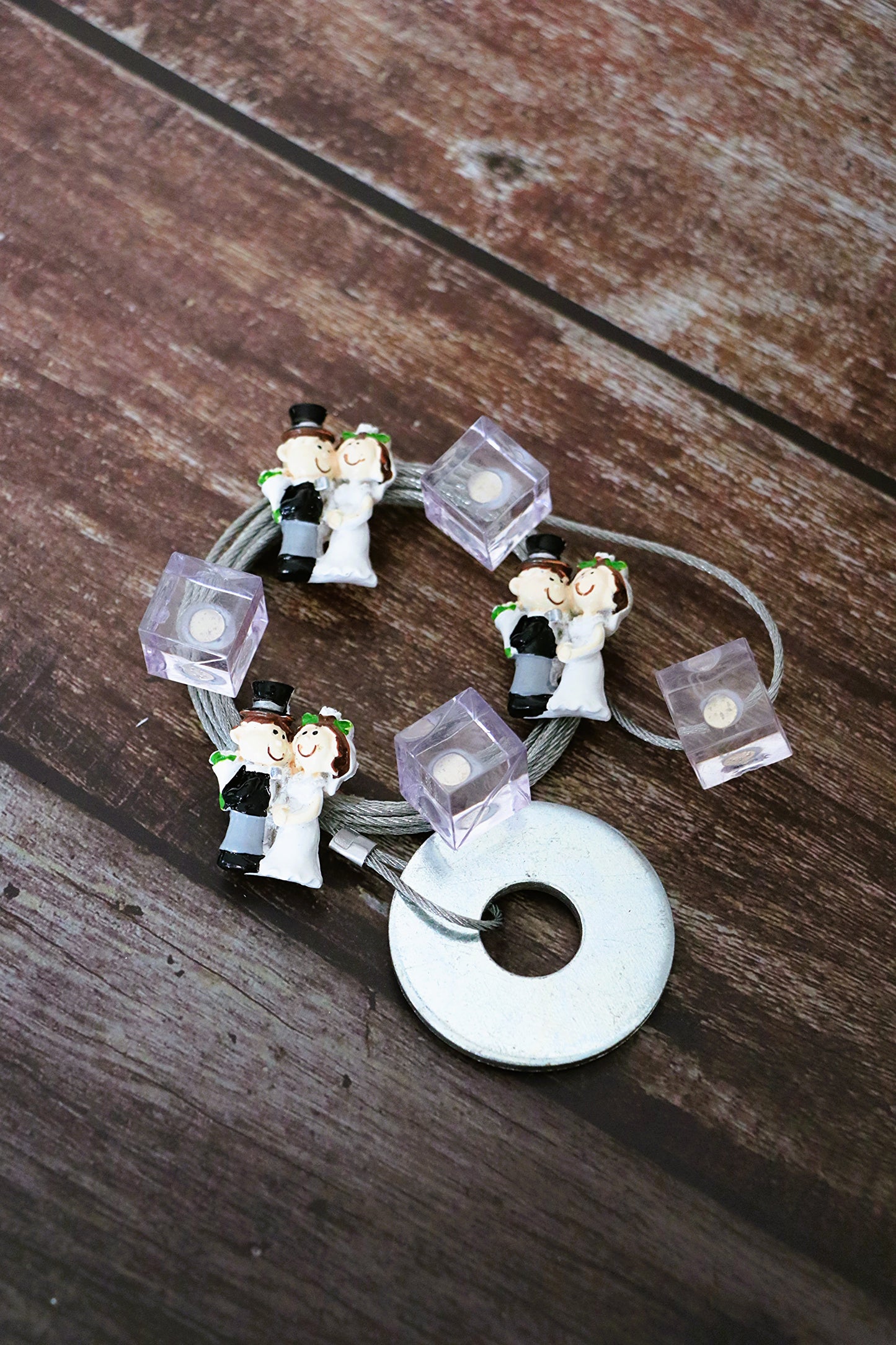 Fotoseilset mit Magneten (vertikal) - Brautpaar 2