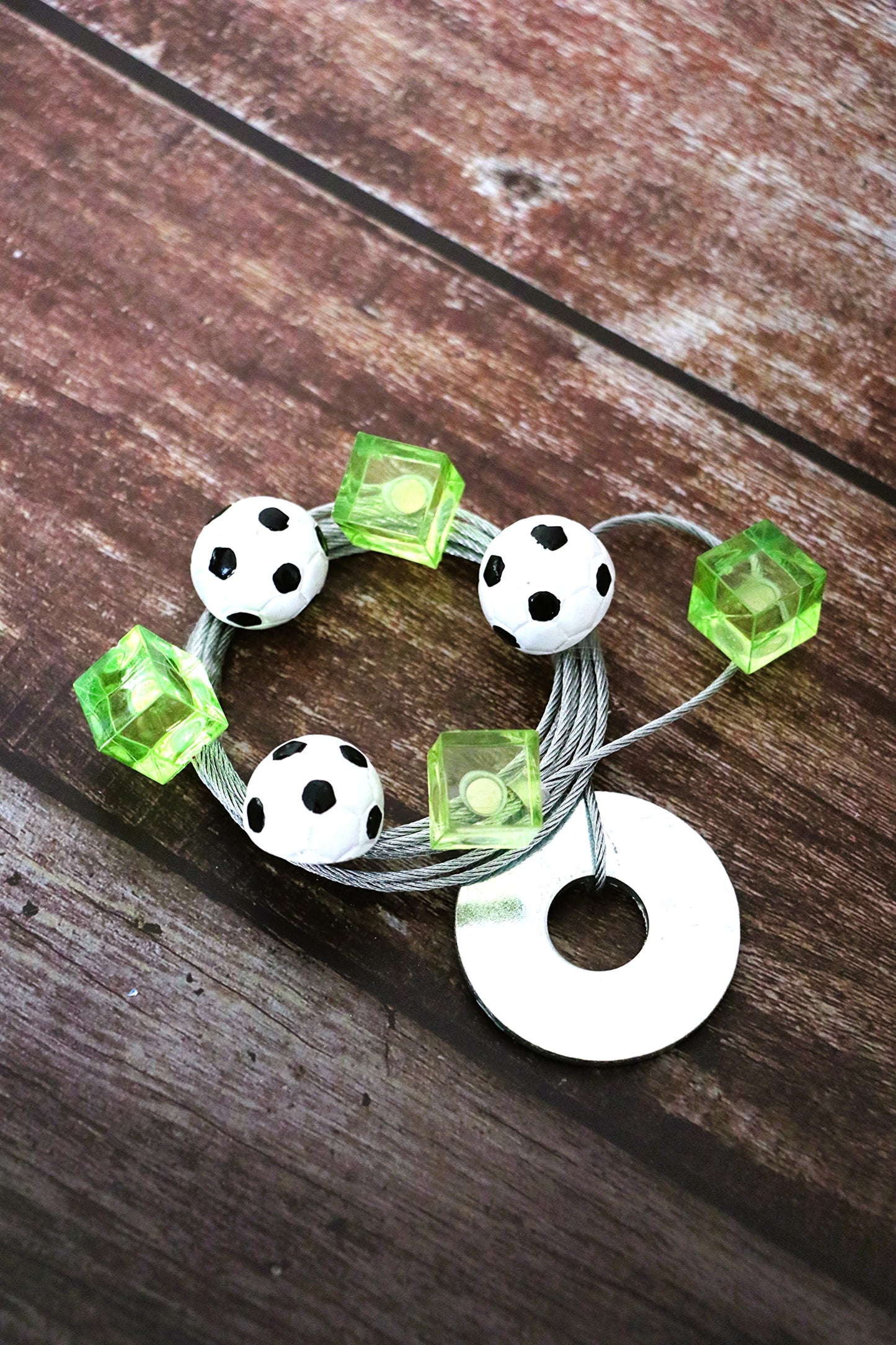 Fotoseilset mit Magneten (vertikal) - Fußbälle