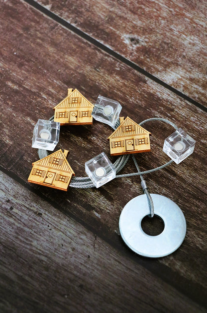 Fotoseilset mit Magneten (vertikal) - Haus