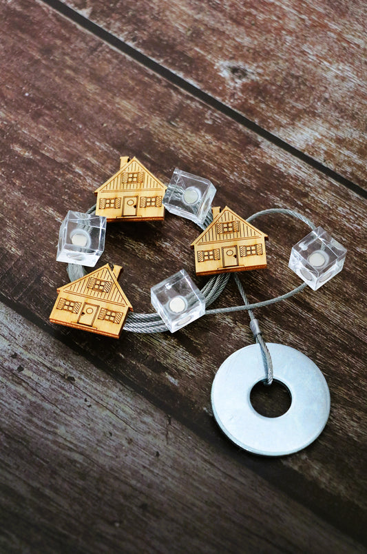 Fotoseilset mit Magneten (vertikal) - Haus