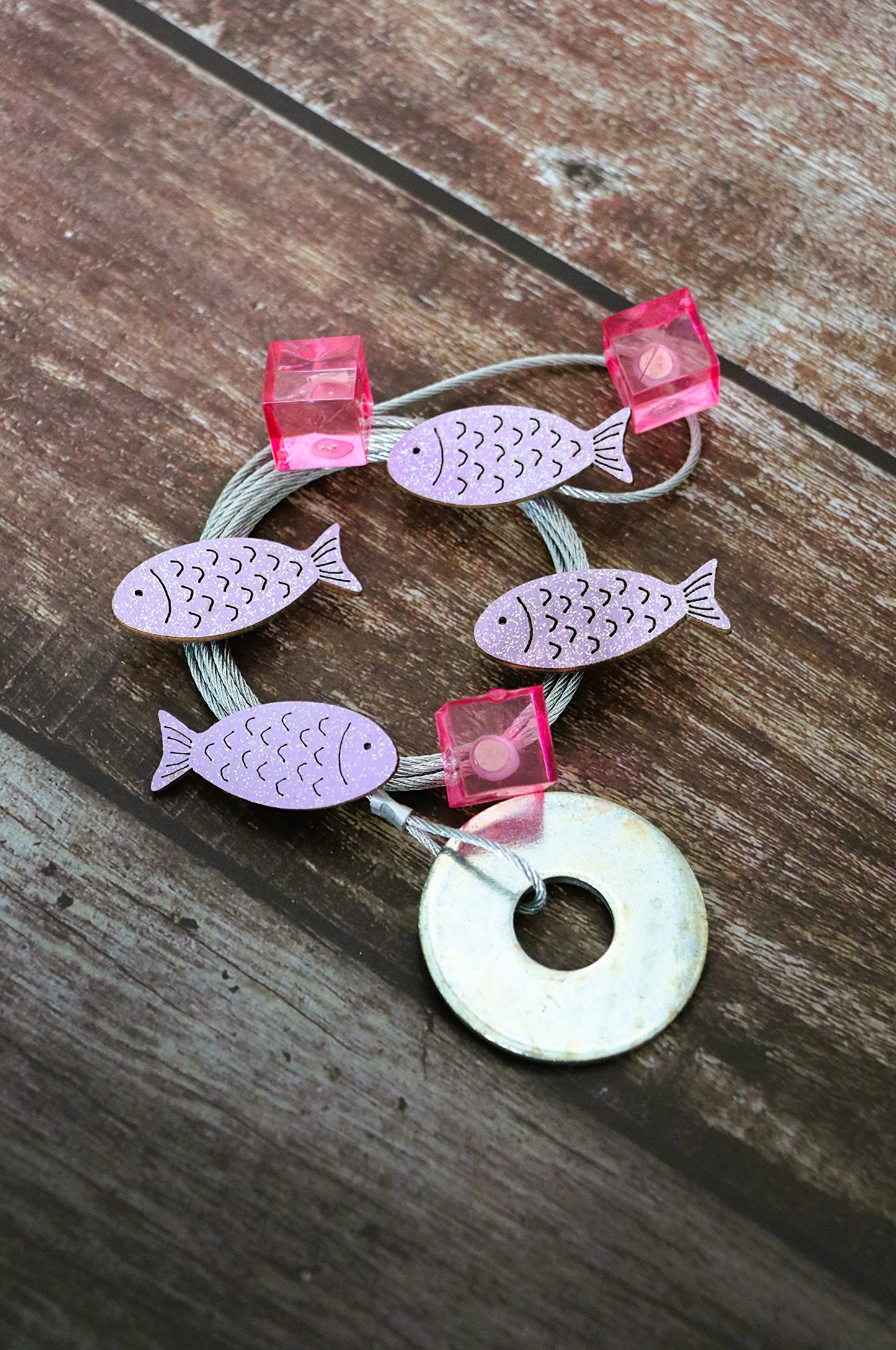 Fotoseilset mit Magneten (vertikal) - Fische