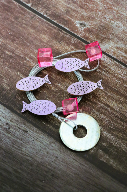 Fotoseilset mit Magneten (vertikal) - Fische