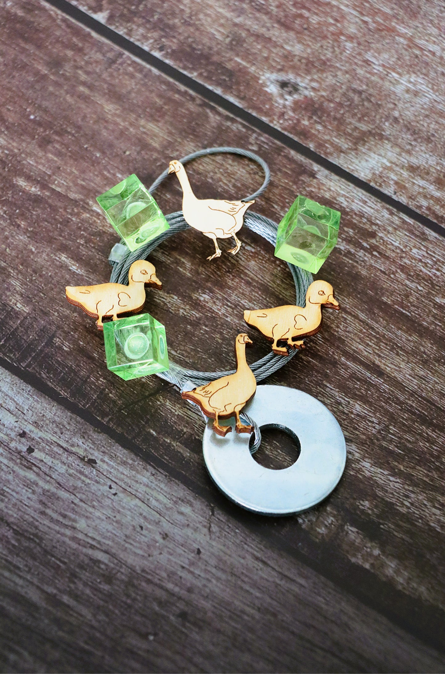 Fotoseilset mit Magneten (vertikal) - Enten/Gänse