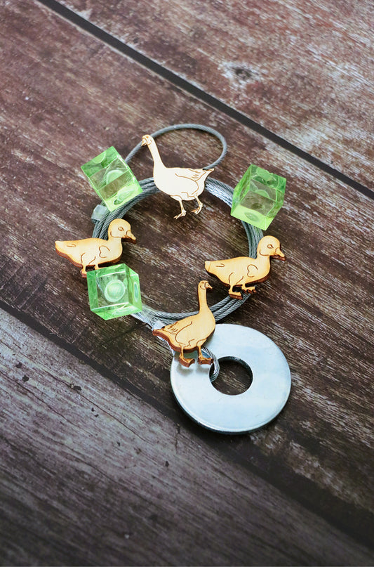 Fotoseilset mit Magneten (vertikal) - Enten/Gänse